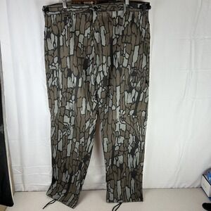 Vintage Gung Ho Pants Mens 42x32 Brown Trebark Camo Cargo Hunting USA Workwear